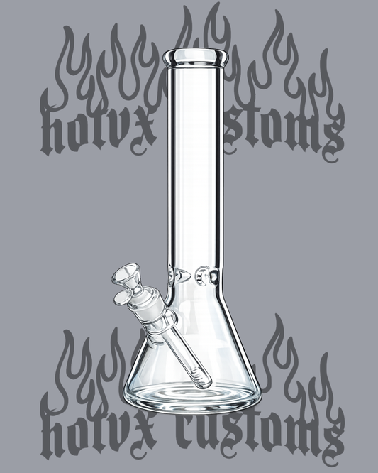 Heavy glass beaker 40cm