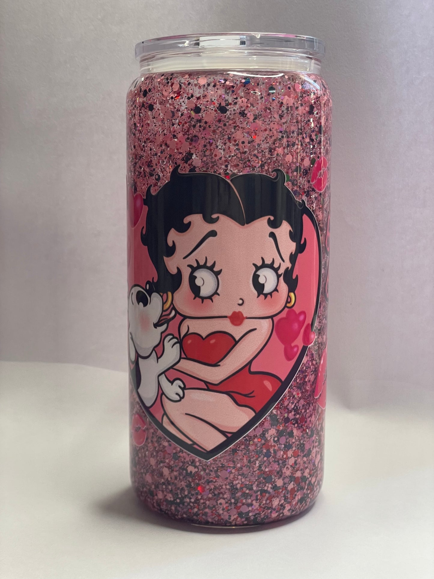 Betty boop glass cup