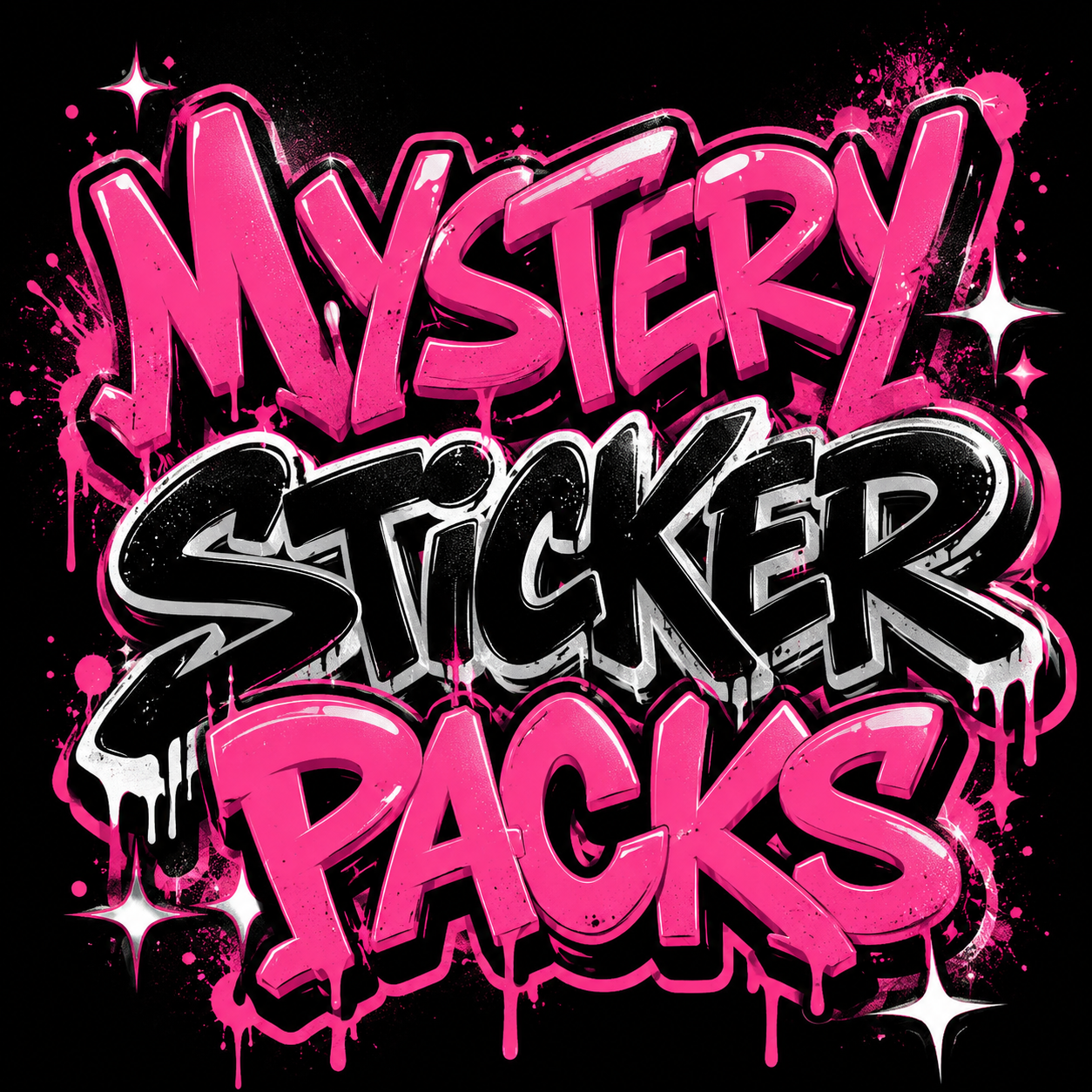 Mystery sticker packs