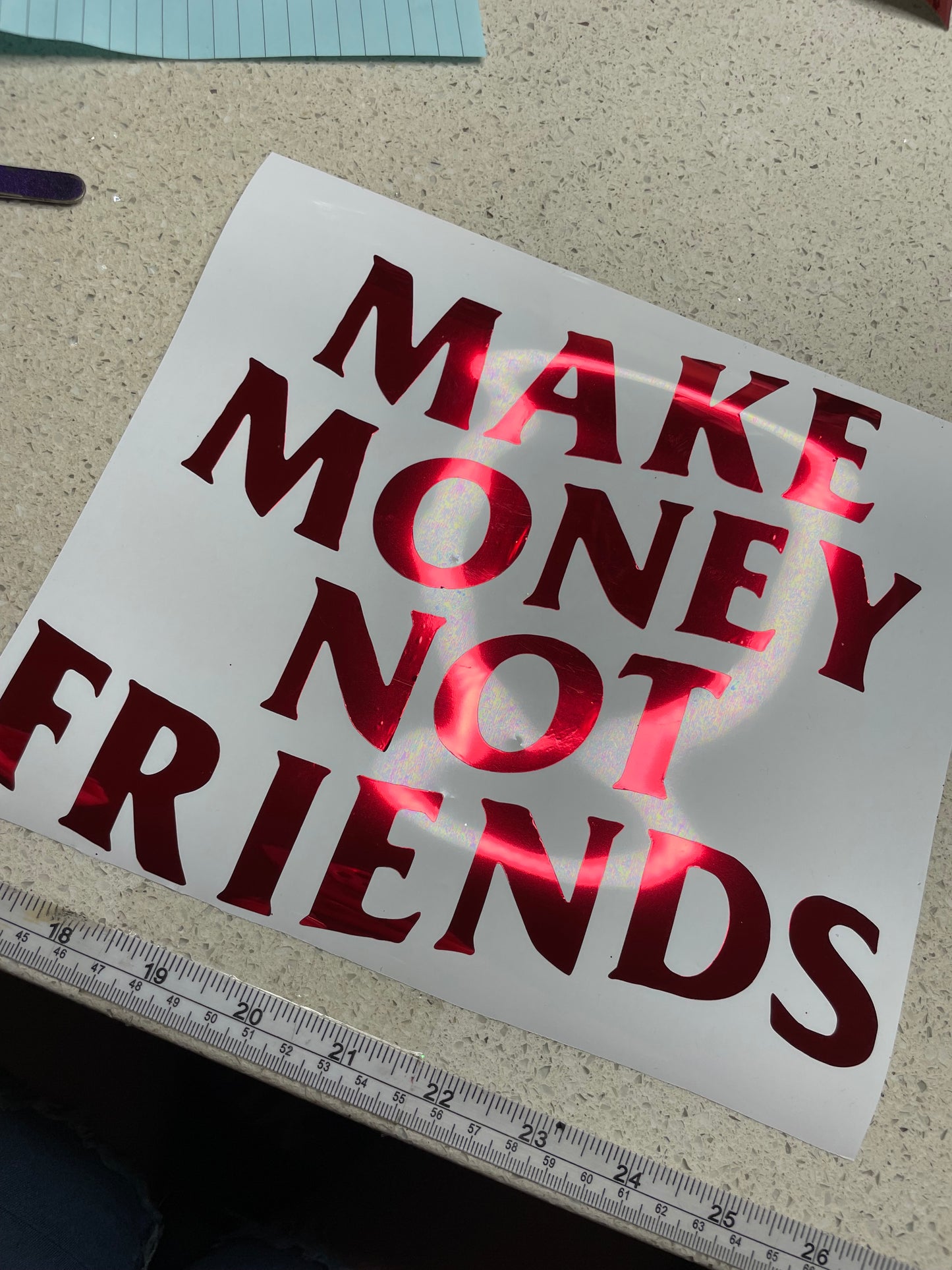 Make money not friends