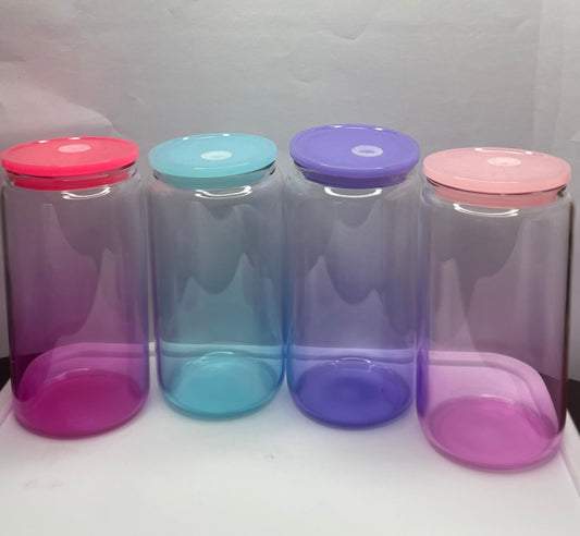 16oz glass ombre
