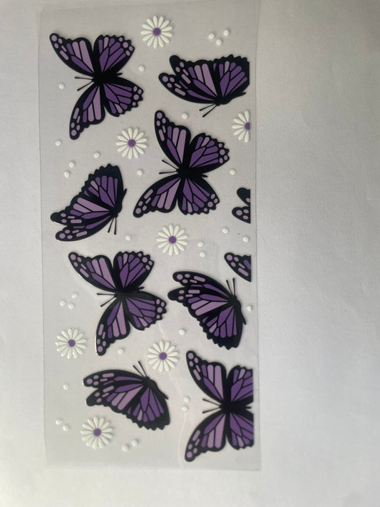 #211 purple butterflies