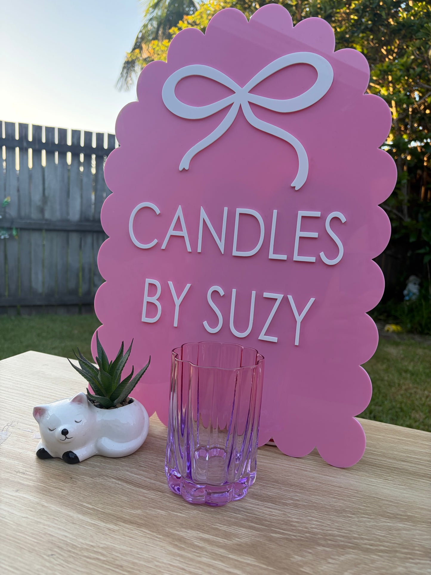 Pink / purple wave jar