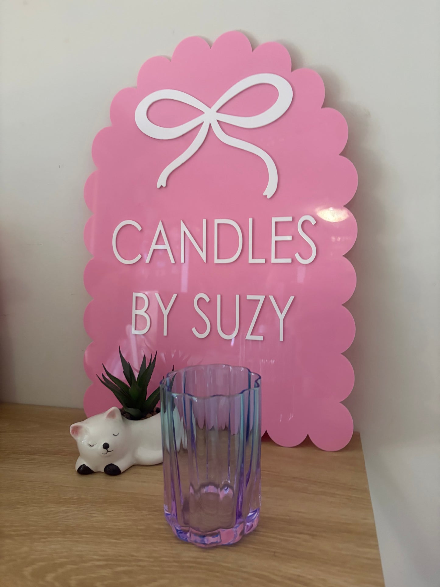 Purple/ blue wave jar