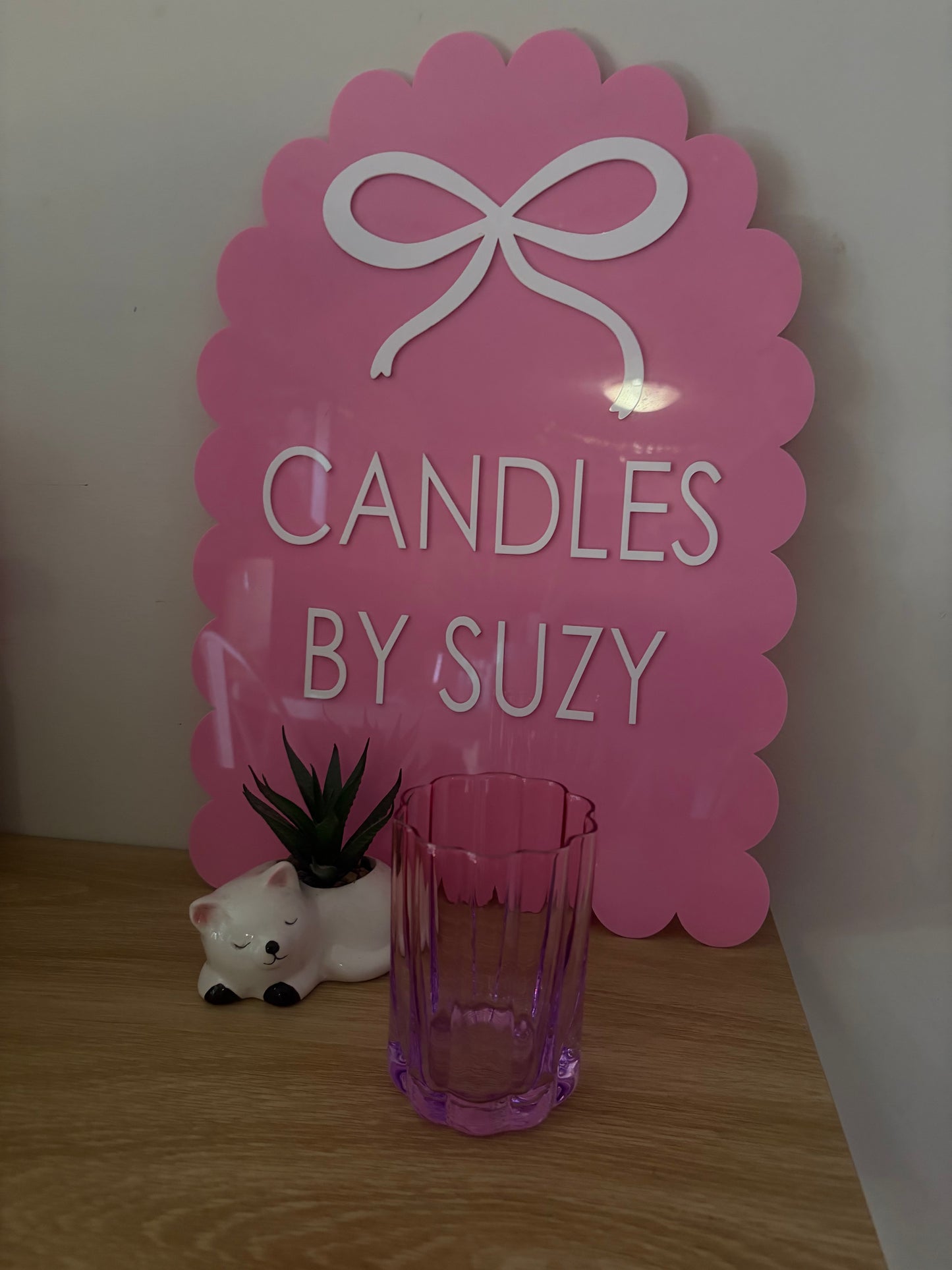 Pink / purple wave jar