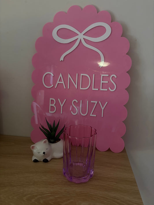 Pink / purple wave jar