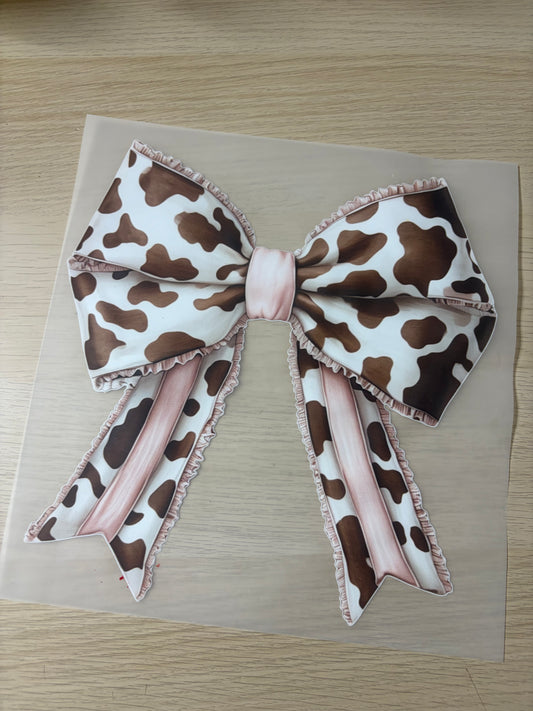 N.6 Cow bow shirt print