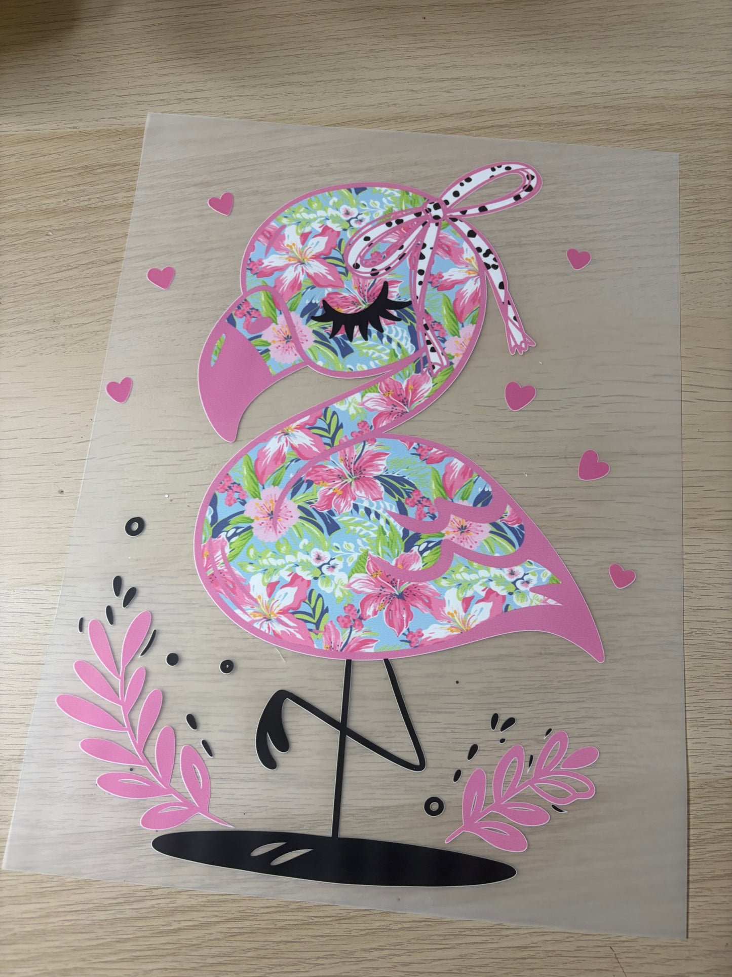 N.7 flamingo shirt print