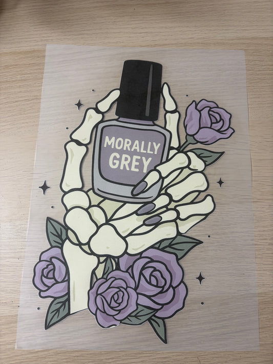 N.9 Skull hand shirt print