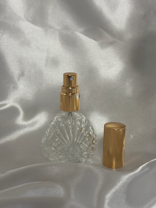 15ml Dahlia glass with gold lid