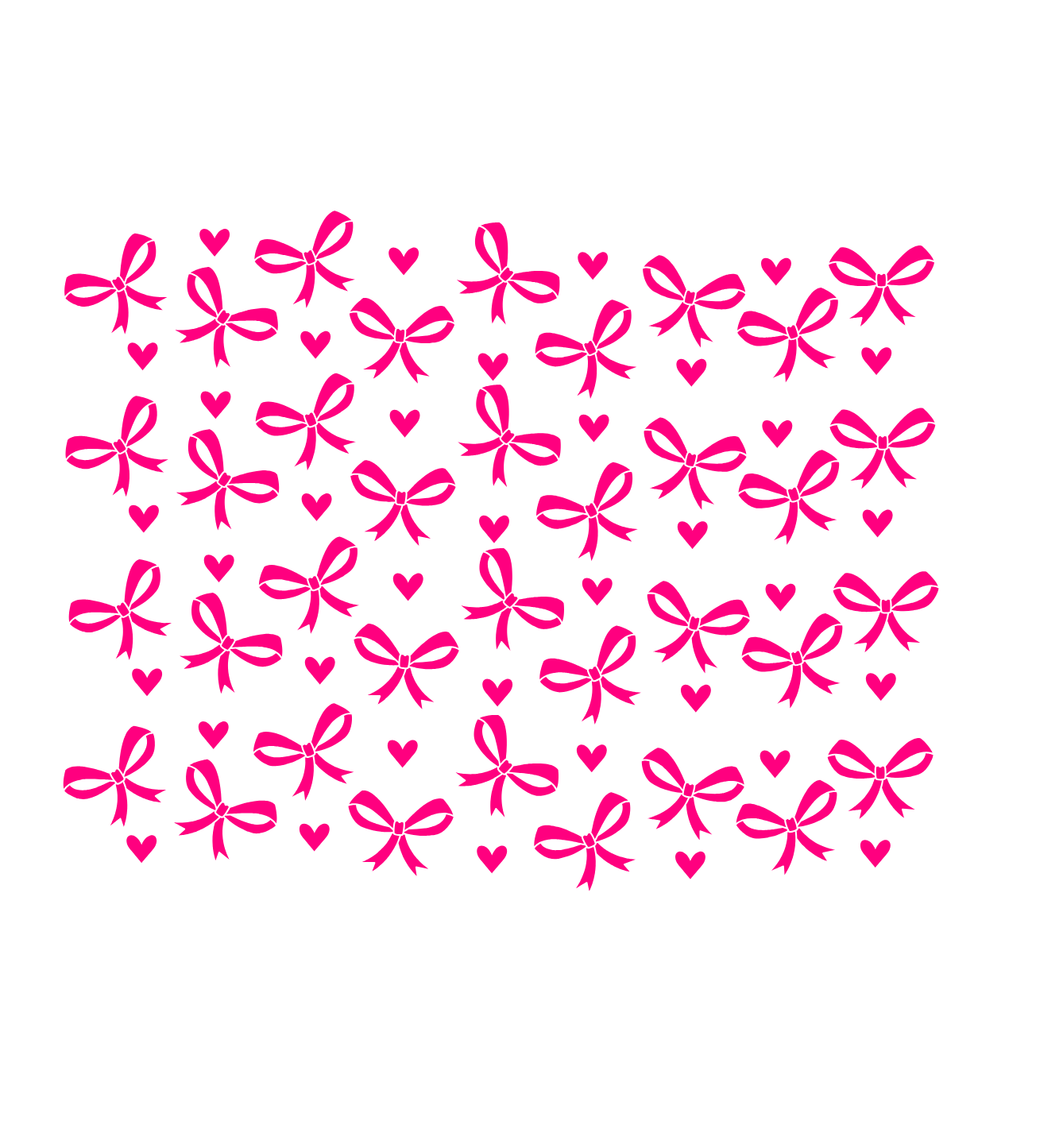 Bows n hearts sunroof decal