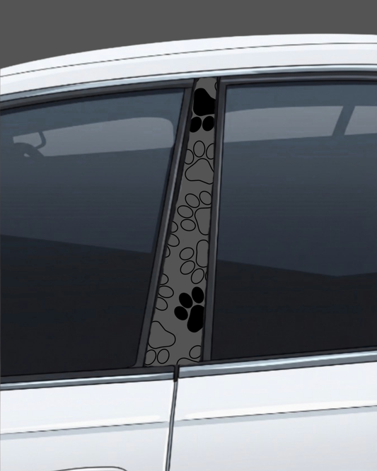 paw print pillar set
